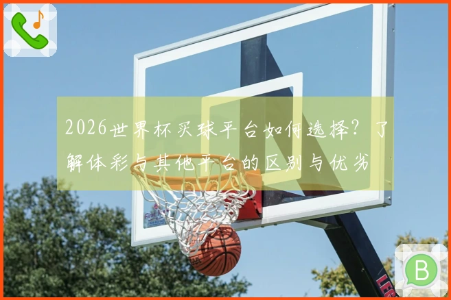 2026世界杯买球平台如何选择？了解体彩与其他平台的区别与优劣